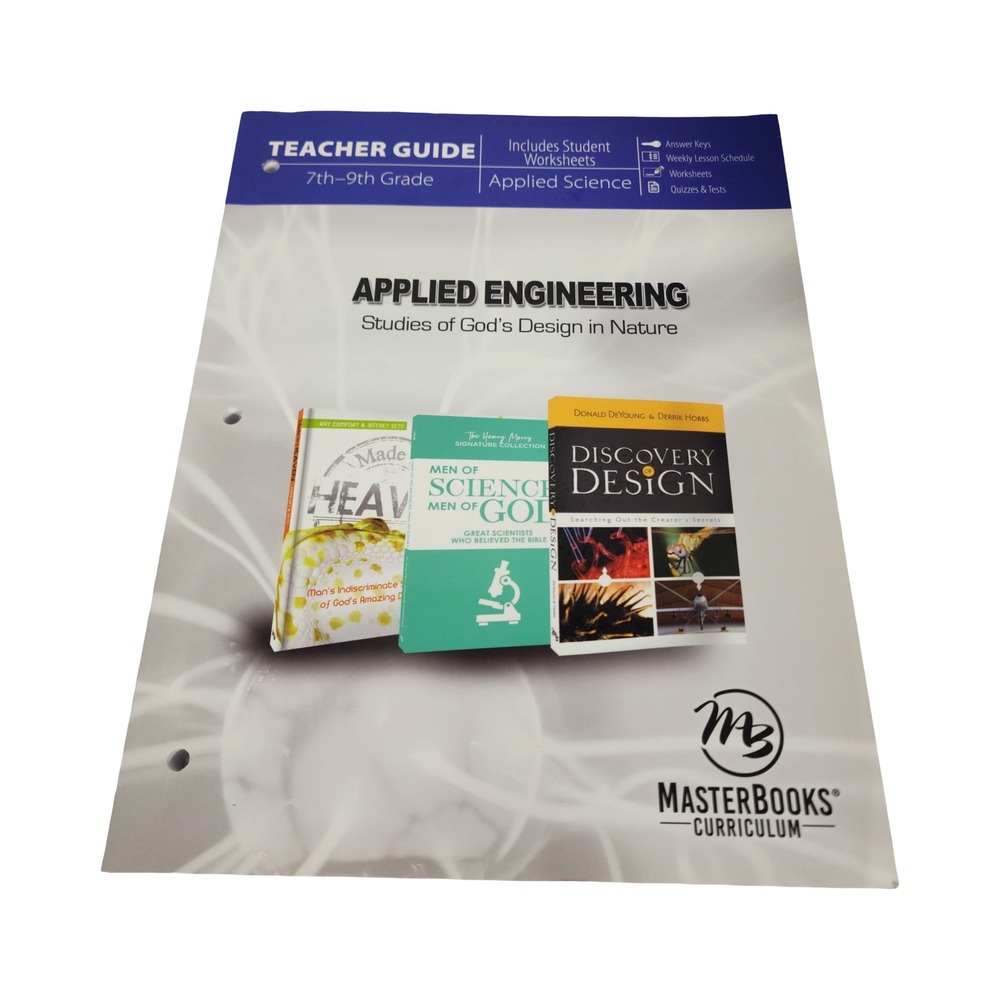 Masterbooks Applied Science Teacher Guide 7th 9th Grade‎ God's Design Nature